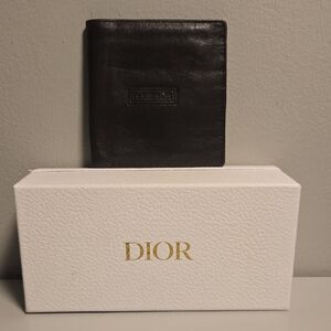 Dior Leather Brown Bifold Wallet